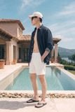 Áo Sơ Mi Relaxed Denim Chi Tiết Rã Thân