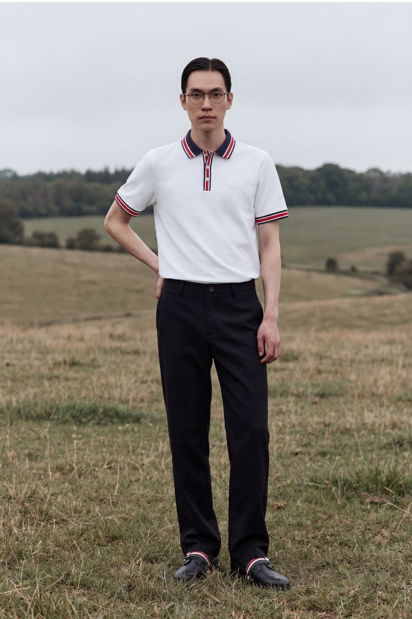  Áo Polo Slimfit Ricewhite Lineneck 