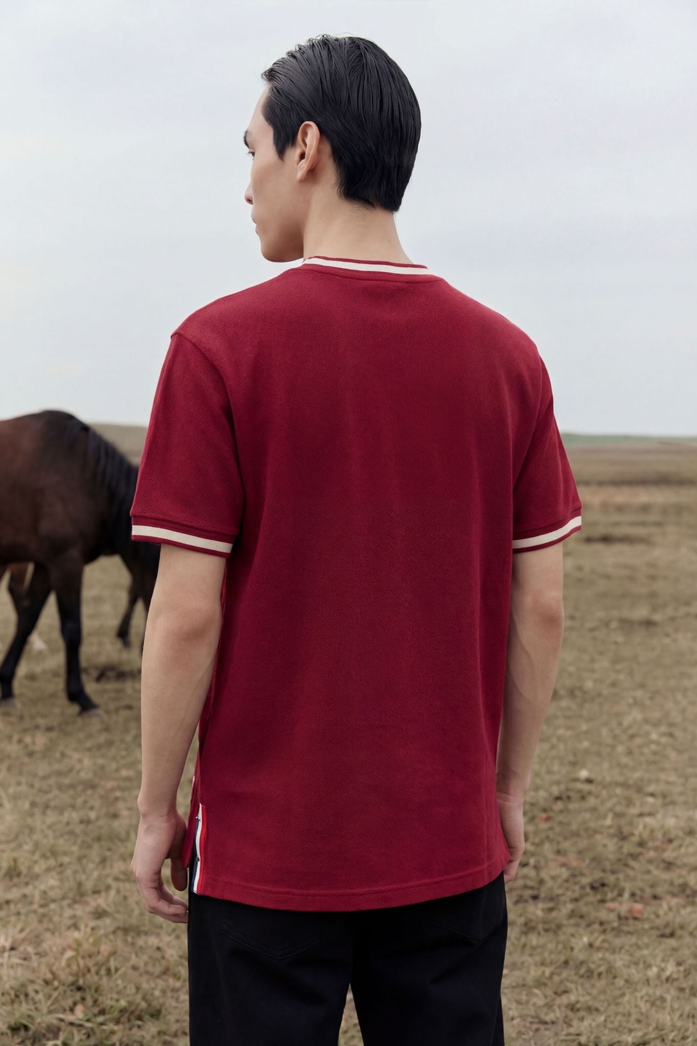 Áo Thun Regular Red Base