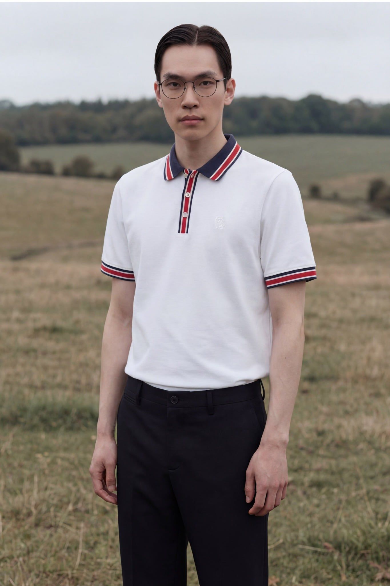  Áo Polo Slimfit Ricewhite Lineneck 