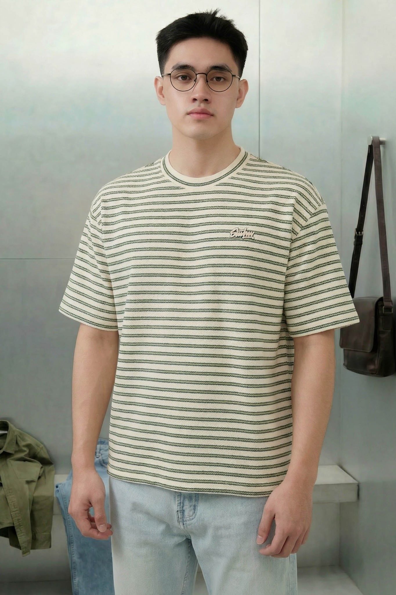 Áo Thun Boxy Summer Stripes