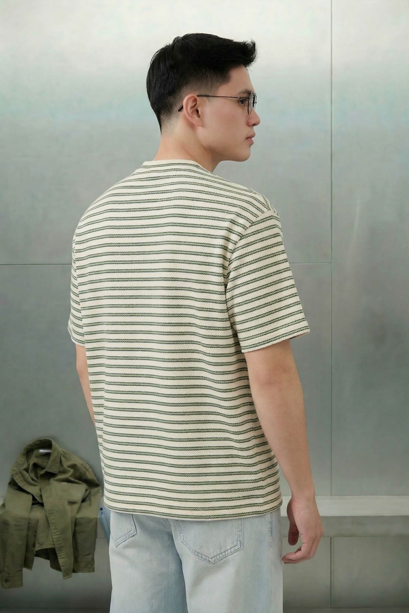 Áo Thun Boxy Summer Stripes