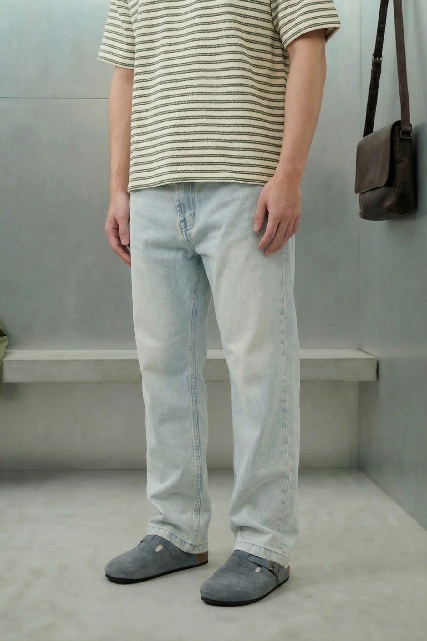  Quần Jean Straight Dailywear Bright Blue 