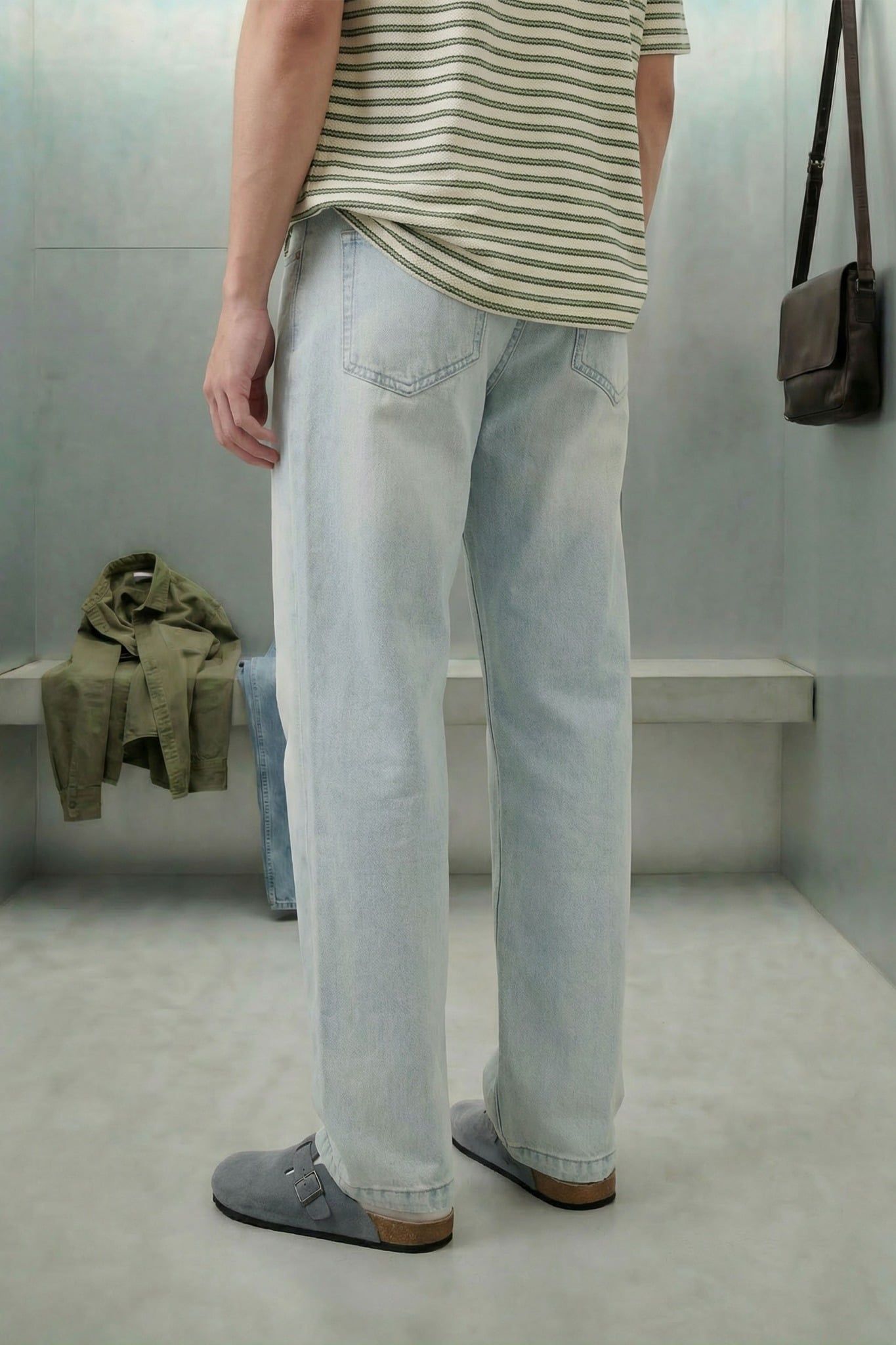 Quần Jean Straight Dailywear Bright Blue