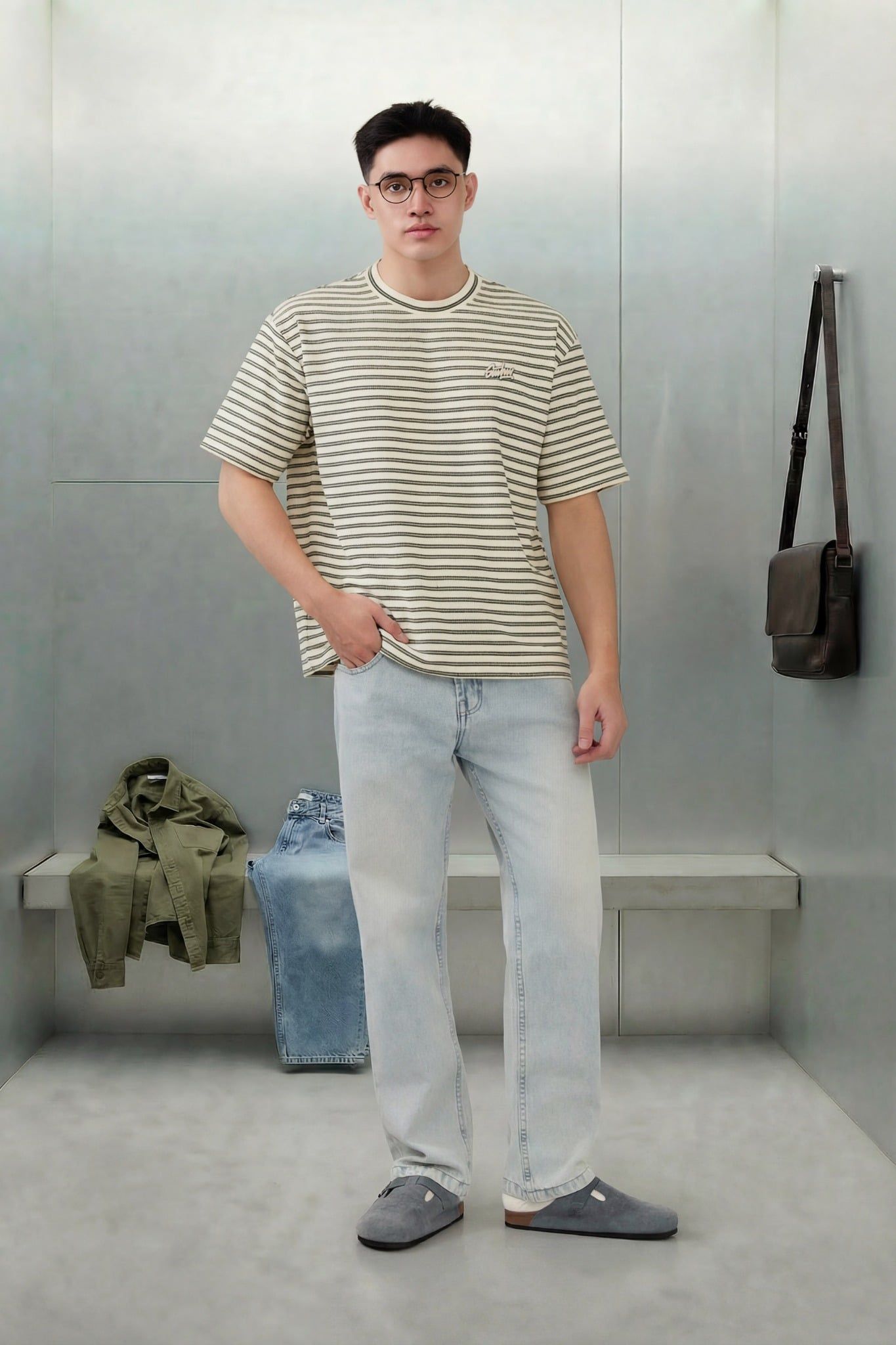  Quần Jean Straight Dailywear Bright Blue 