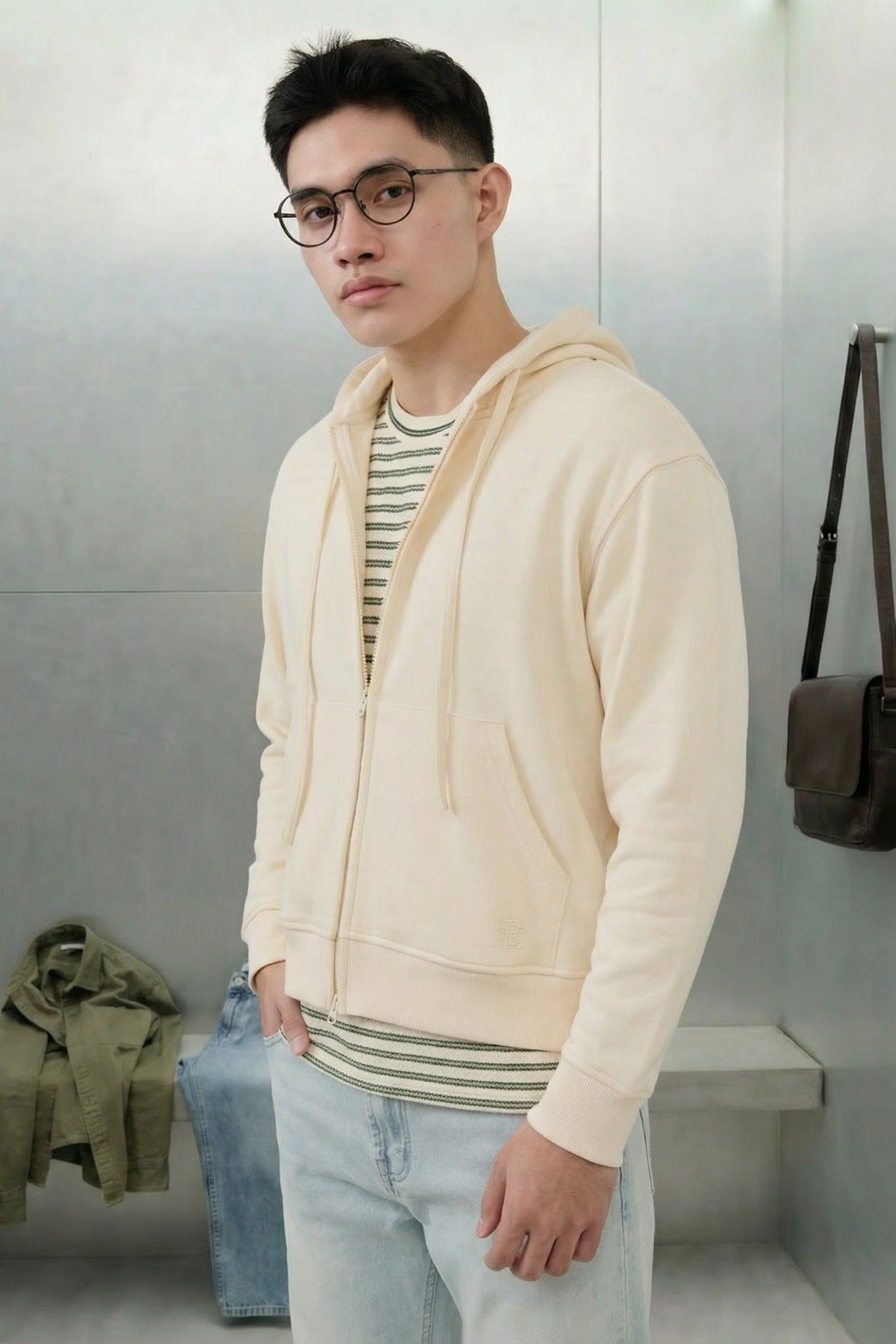  Áo Khoác Hoodie Boxy Zipper Tici 