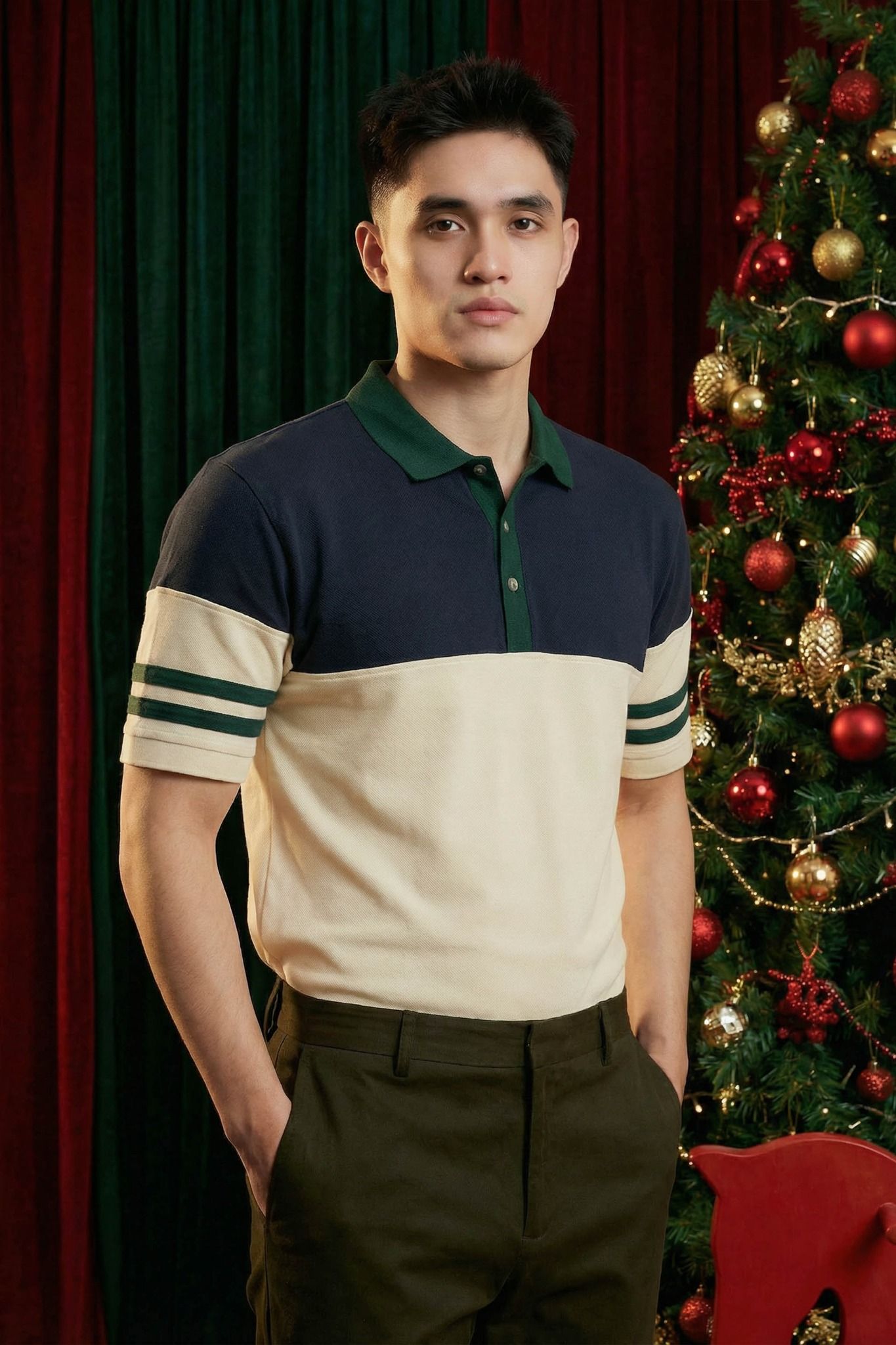  Áo Polo Regular Upper Lower Block 