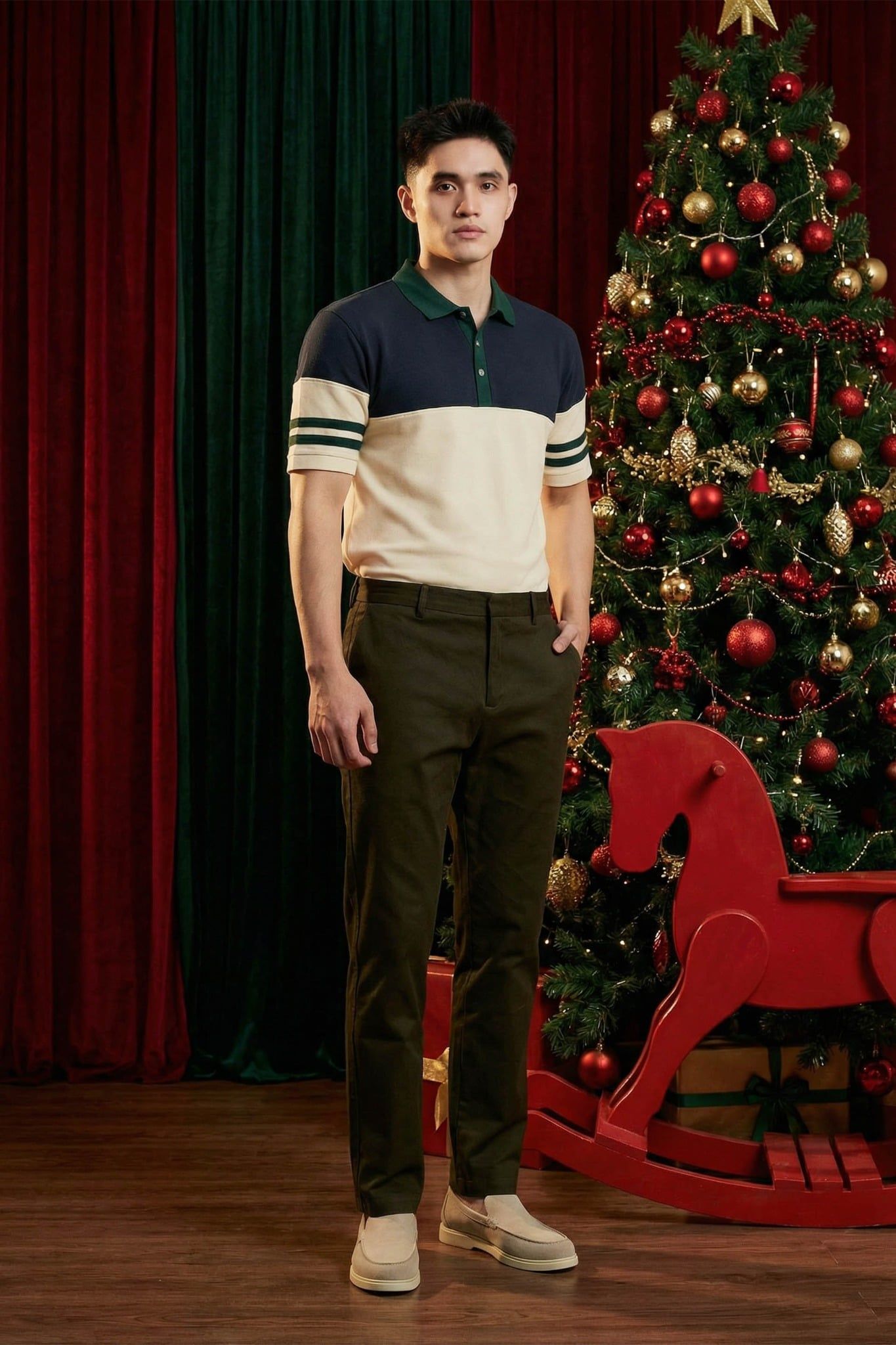  Áo Polo Regular Upper Lower Block 