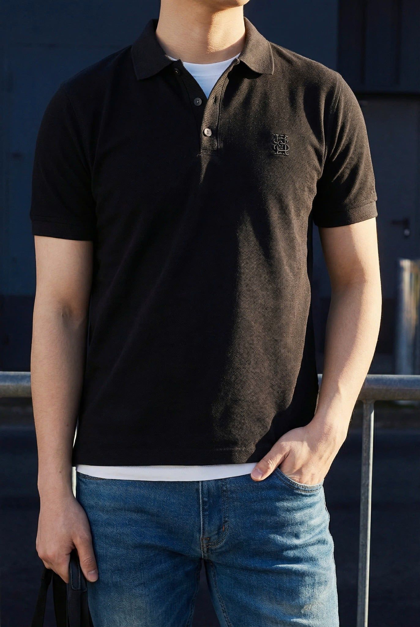 Áo Polo Slimfit Simple Flow Pearl The Shift