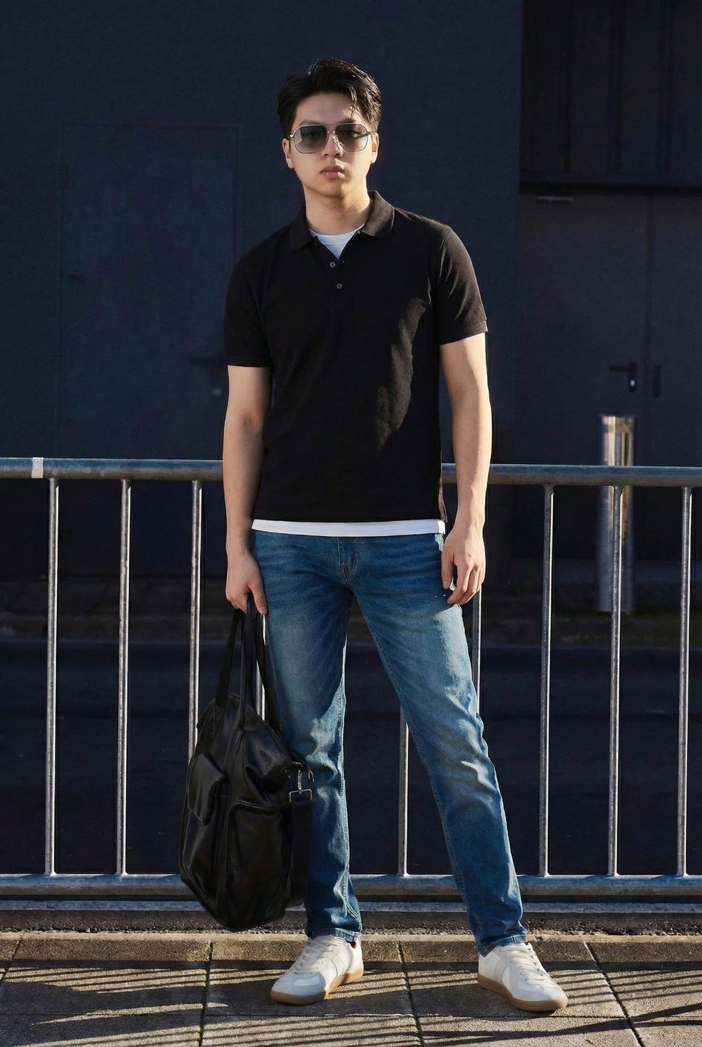 Áo Polo Slimfit Simple Flow Pearl The Shift