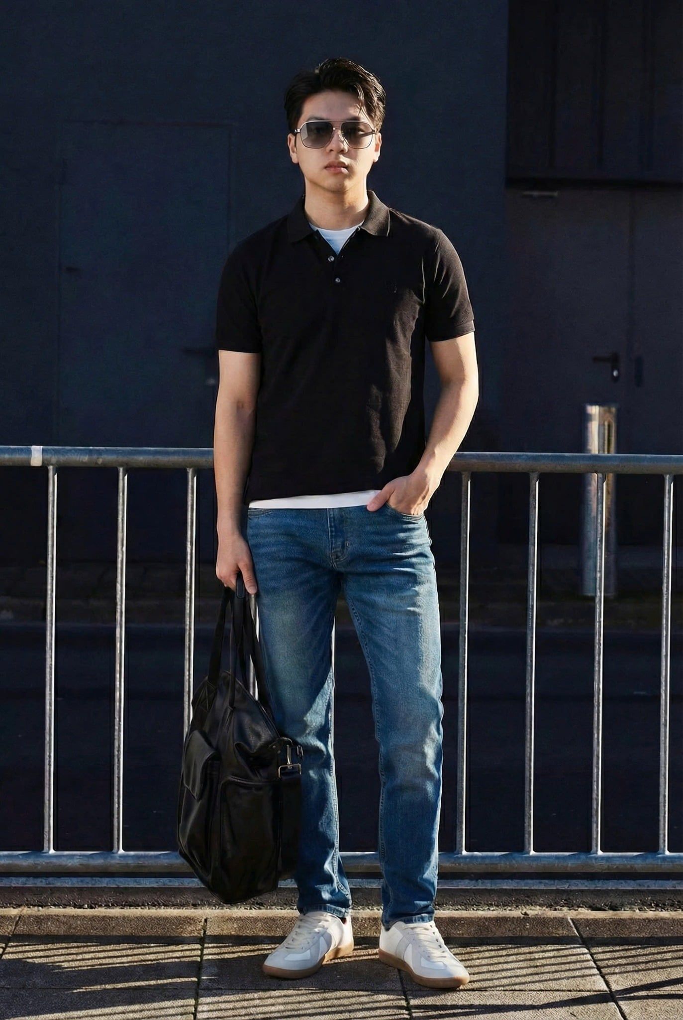 Áo Polo Slimfit Simple Flow Pearl The Shift