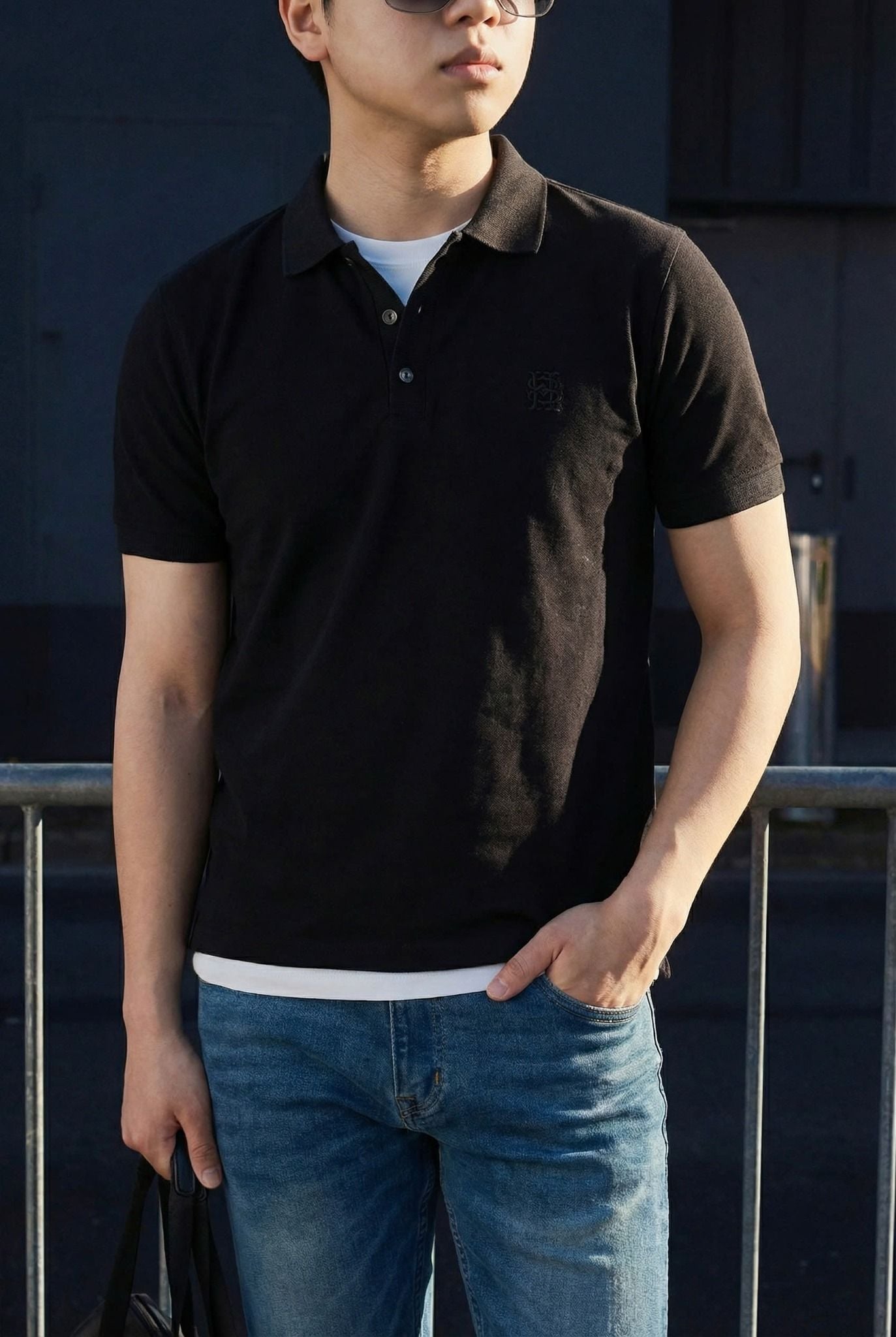 Áo Polo Slimfit Simple Flow Pearl The Shift