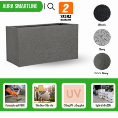 Chậu composite Anber AURA (Màu giả đá Smartline)
