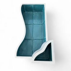 Bộ chậu cong ban công composite Anber AURA