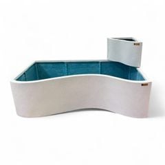 Bộ chậu cong ban công composite Anber AURA