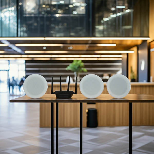 Loa âm trần không dây ATR90: (01 bộ phát + 3 loa âm trần không dây 15w)