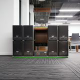 Dàn loa không dây treo tường Loa thông báo, loa phát nhạc tự động : 01 amply A57 Goldsound + 8 loa không dây Goldsound V57 - 57w