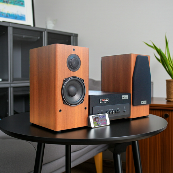 Dàn âm thanh mini V410 Goldsound (01 âm ly 380w + cặp V410)