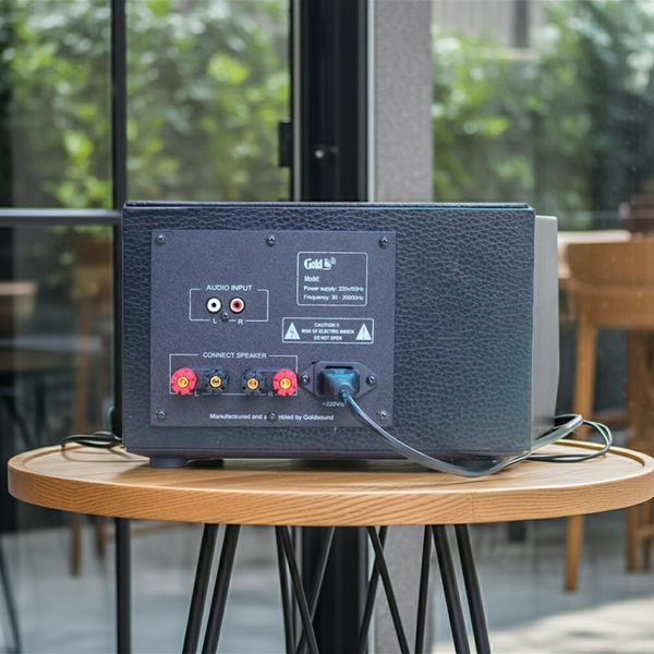 Âm ly A370 Goldsound 370w - 2 cổng Micro