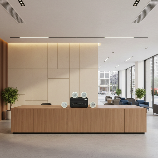 Dàn loa âm trần thông báo, phát nhạc nền tự động: A156PU Goldsound 200w + 4 loa âm trần VAT8, loa được thiết kế riêng cho quán, bật lớn không tạp âm, miễn phí công lắp đặt, bảo hành dài hạn 12 tháng