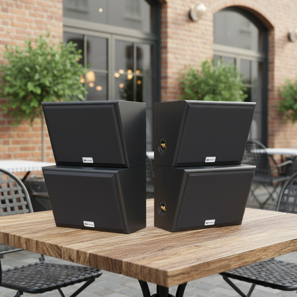 Dàn loa sân vườn: Amply A501 + 4 V130NT + 01 Trầm, Amply hai vùng âm lượng, loa được thiết kế riêng, bật lớn không tạp âm, miễn phí công lắp đặt, bảo hành 12 tháng