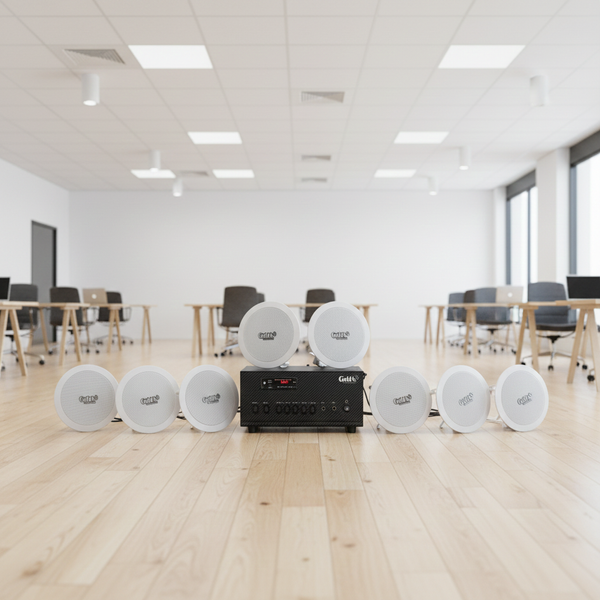 Bộ loa âm trần thông báo phát nhạc nền tự động cao cấp SA8.0_TH (amply 384w + 8 loa âm trần 15w), loa được thiết kế riêng cho quán, bật lớn không tạp âm, bảo hành dài hạn 12 tháng