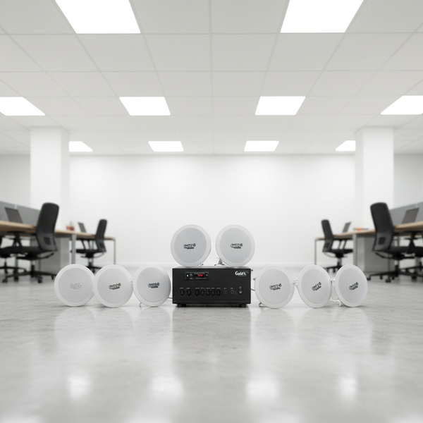 Bộ loa âm trần thông báo phát nhạc nền tự động cao cấp SA8.0_TH (amply 384w + 8 loa âm trần 15w), loa được thiết kế riêng cho quán, bật lớn không tạp âm, bảo hành dài hạn 12 tháng