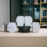 Dàn loa âm trần thông báo, phát nhạc nền tự động: A384PU-2K Goldsound 2 vùng âm lượng 380w + 6 loa âm trần Goldsound VAT38 - 38w, loa được thiết kế riêng cho quán, bật lớn không tạp âm, miễn phí công lắp đặt, bảo hành dài hạn 5 năm.