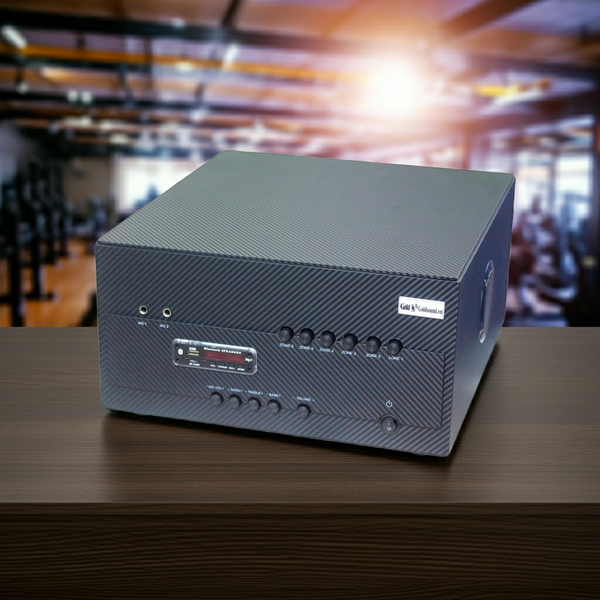 Âm ly A1800: 6 phân vùng đầu ra (1800w, đủ kết nối Bluetooth, RCA, AV, USB)