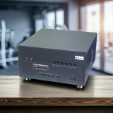 Âm ly A1800: 6 phân vùng đầu ra (1800w, đủ kết nối Bluetooth, RCA, AV, USB)