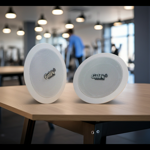 Loa vệ tinh âm trần VAT15_SG Goldsound (Số lượng 01 loa), Bass 10 cm, công suất thực 15w, Thiết kế hình tròn, hoàn toàn màu trắng, sang trọng, độ thẩm mỹ cao