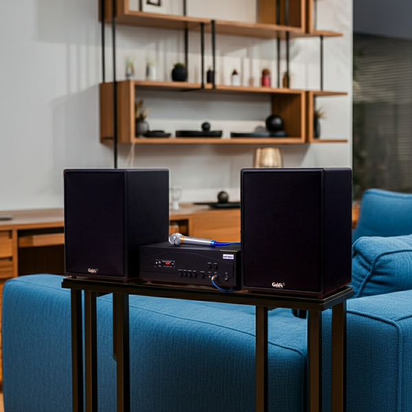 Dàn loa karaoke gia đình M230 Pro 1 (01 amply 1200w + 02 loa 200w + 02 Micro dây)