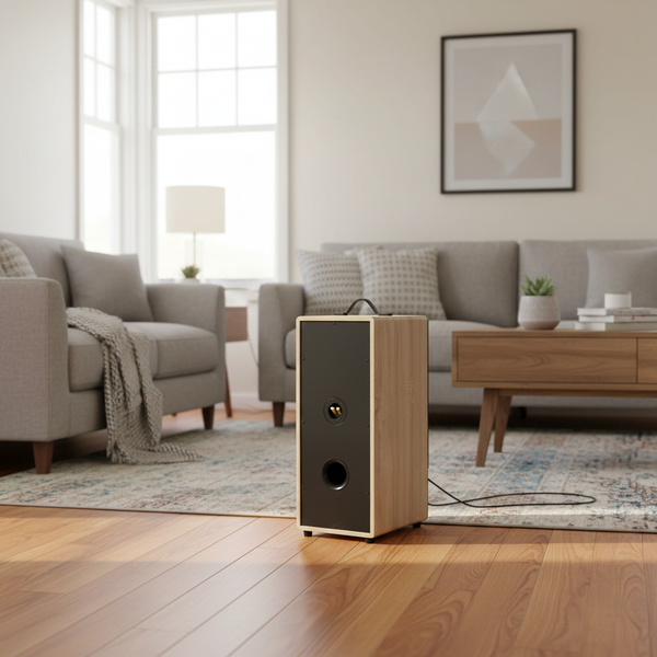 Loa KARAOKE D385, công suất 80w, bass 20 cm, treble, bluetooth 5.0, cổng cắm Micro, cổng rca, khe usb, thiết kế loa thùng gỗ cao 63 cm, rộng 25 cm, sâu 31 cm. Bảo hành 12 tháng