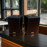 Loa thông báo, loa phát nhạc nền tự động A384PU-4K Goldsound 800w + 4 loa Goldsound V55C 55w, loa được thiết kế riêng cho quán, bật lớn không tạp âm, miễn phí công lắp đặt, bảo hành dài hạn 5 năm