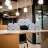 Dàn loa âm trần thông báo, phát nhạc nền tự động: A384PU-2K Goldsound 2 vùng âm lượng 380w + 6 loa âm trần Goldsound VAT38 - 38w, loa được thiết kế riêng cho quán, bật lớn không tạp âm, miễn phí công lắp đặt, bảo hành dài hạn 5 năm.