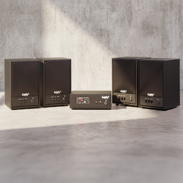 Amply không dây A57-SG Goldsound (Bluetooth, USB, RCA...phát sóng UHF)