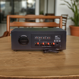 Amply cho quán cafe A384 - SG - 4K: 4 phân vùng đầu ra (800w, đủ kết nối Bluetooth, RCA, AV, USB) chuyên dụng cho quán cafe, nhà hàng