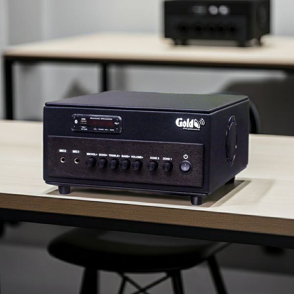 Amply A384PU - 2K - TH 380w, 2 vùng âm lượng, đủ kết nối Bluetooth, RCA, AV, USB