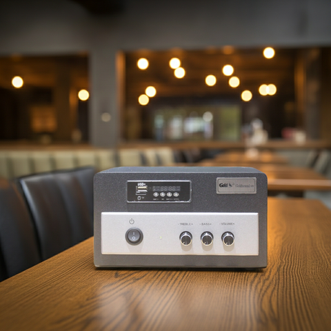 Âm ly A210 - 2 cổng micro.