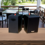 Dàn loa thông báo phát nhạc nền tự động: 1 Amply A154PU Goldsound 150w + 4 loa Goldsound V25c - 25w, loa được thiết kế riêng cho quán, bật lớn không tạp âm, miễn phí công lắp đặt, bảo hành dài hạn 5 năm.