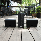 Dàn loa treo tường thông báo phát nhạc nền tự động: AMT155 Goldsound 150w + 2 loa Goldsound ngoài trời V50NT 50w, loa được thiết kế riêng cho quán, bật lớn không tạp âm, miễn phí công lắp đặt, bảo hành 12 tháng
