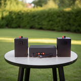 [Diện tích 40m2 + 1 Kênh] Amply A2.0 + 2 loa treo tường thông báo phát nhạc nền tự động V12, Amply, loa được thiết kế riêng cho quán, bật lớn không tạp âm, bảo hành dài hạn 5 năm.