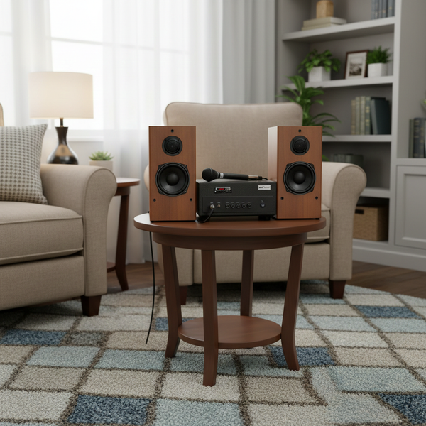 Dàn âm thanh mini V410 Goldsound (01 âm ly 380w + cặp V410)