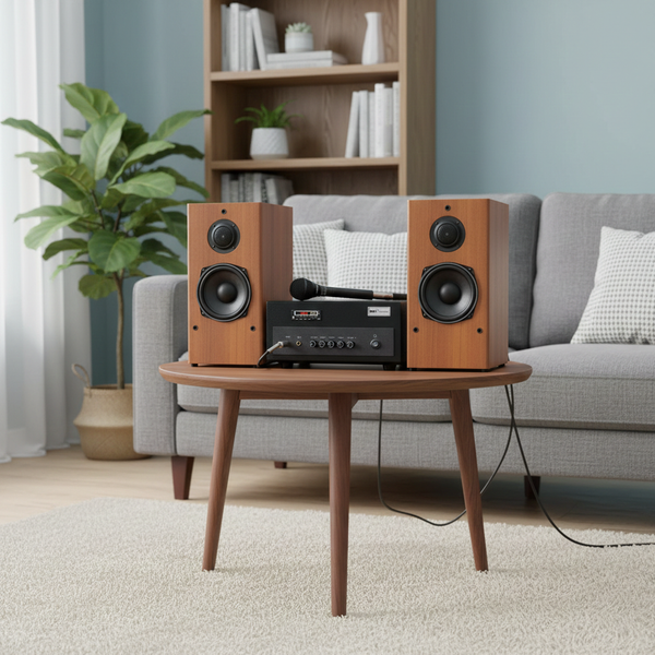 Dàn âm thanh mini V410 Goldsound (01 âm ly 380w + cặp V410)