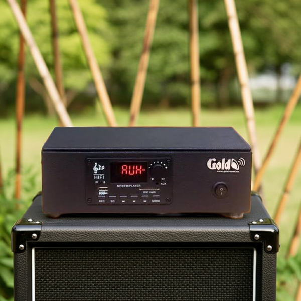 HÀNG TRƯNG BÀY: Amply 60w Goldsound (60w, đủ kết nối Bluetooth, RCA, AV, USB) - BH 6 tháng