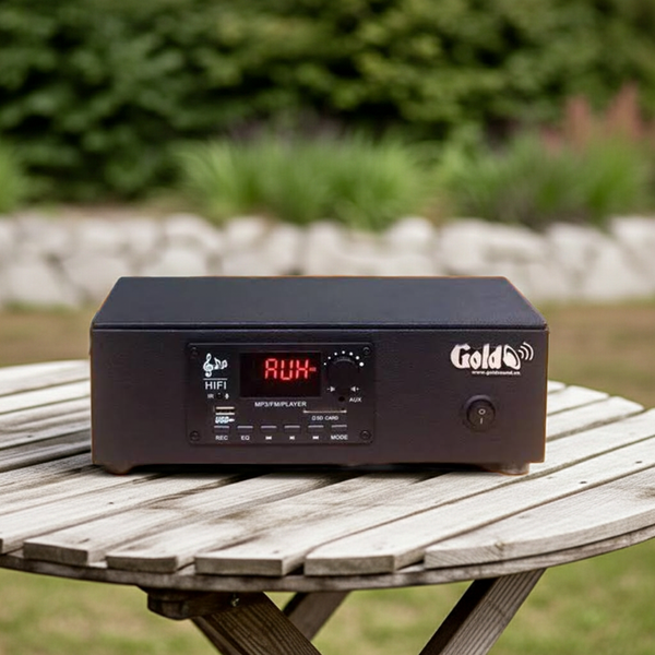 HÀNG TRƯNG BÀY: Amply 60w Goldsound (60w, đủ kết nối Bluetooth, RCA, AV, USB) - BH 6 tháng