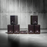 Dàn loa không dây treo tường: 01 amply A57-SG Goldsound + 6 loa không dây Goldsound V57-SG 57w