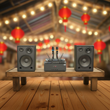 Dàn loa Karaoke gia đình, sân khấu S255 (2 loa Full Bass 30 + 1 cục đẩy 1200w + vang V1 + 2 micro không dây M1) - Hàng trưng bày đồng giá cuối năm