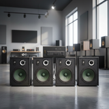 Dàn acoustic V230 - A906: 04 Loa V230 (bass loa 25cm), Công suất A906 (công suất 900w), 1 Mixer DbAcoustic KM315, 1 Cặp Micro