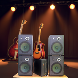 Dàn acoustic V230 - A906: 04 Loa V230 (bass loa 25cm), Công suất A906 (công suất 900w), 1 Mixer DbAcoustic KM315, 1 Cặp Micro